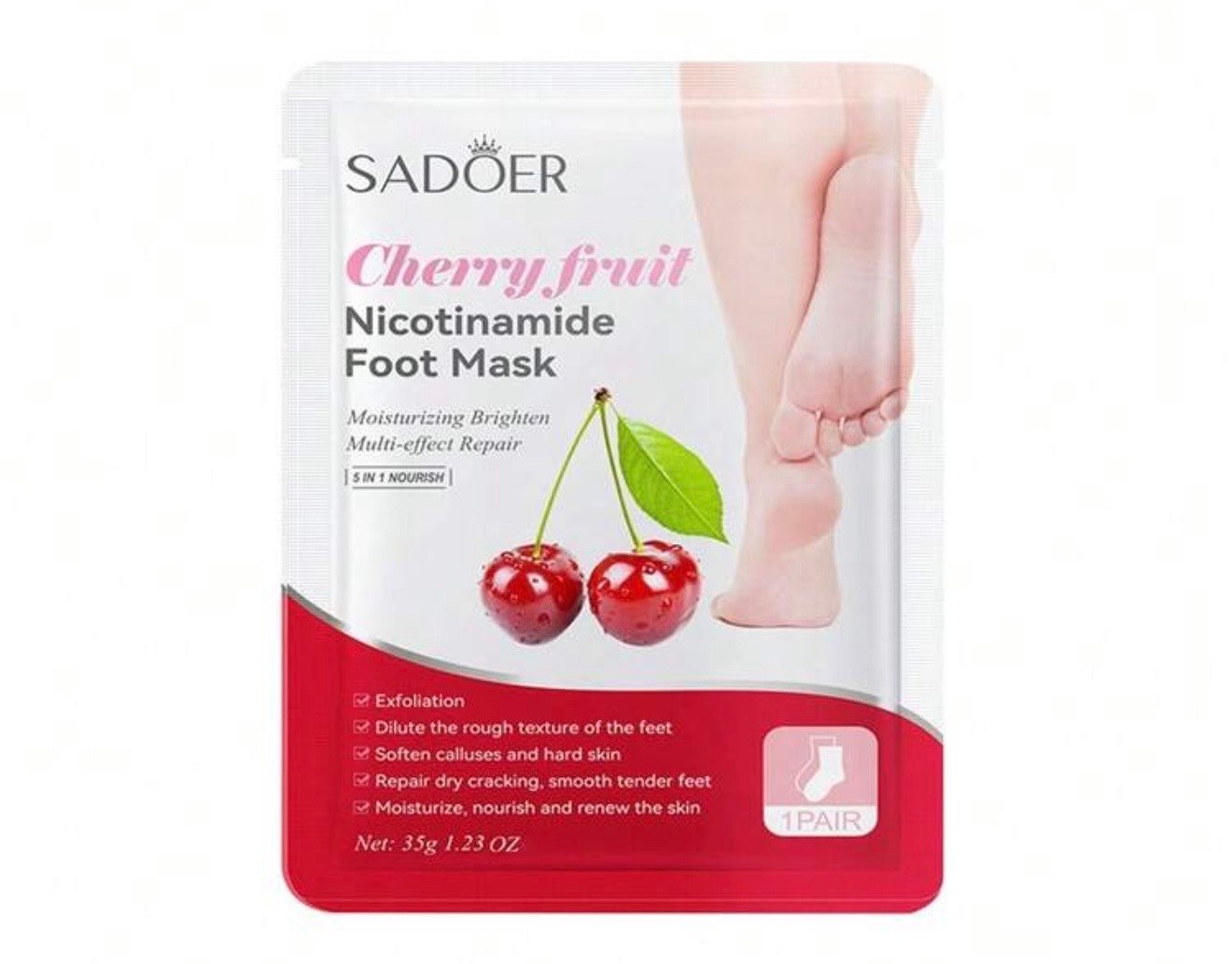 ماسك الاقدام بالكرز🍒