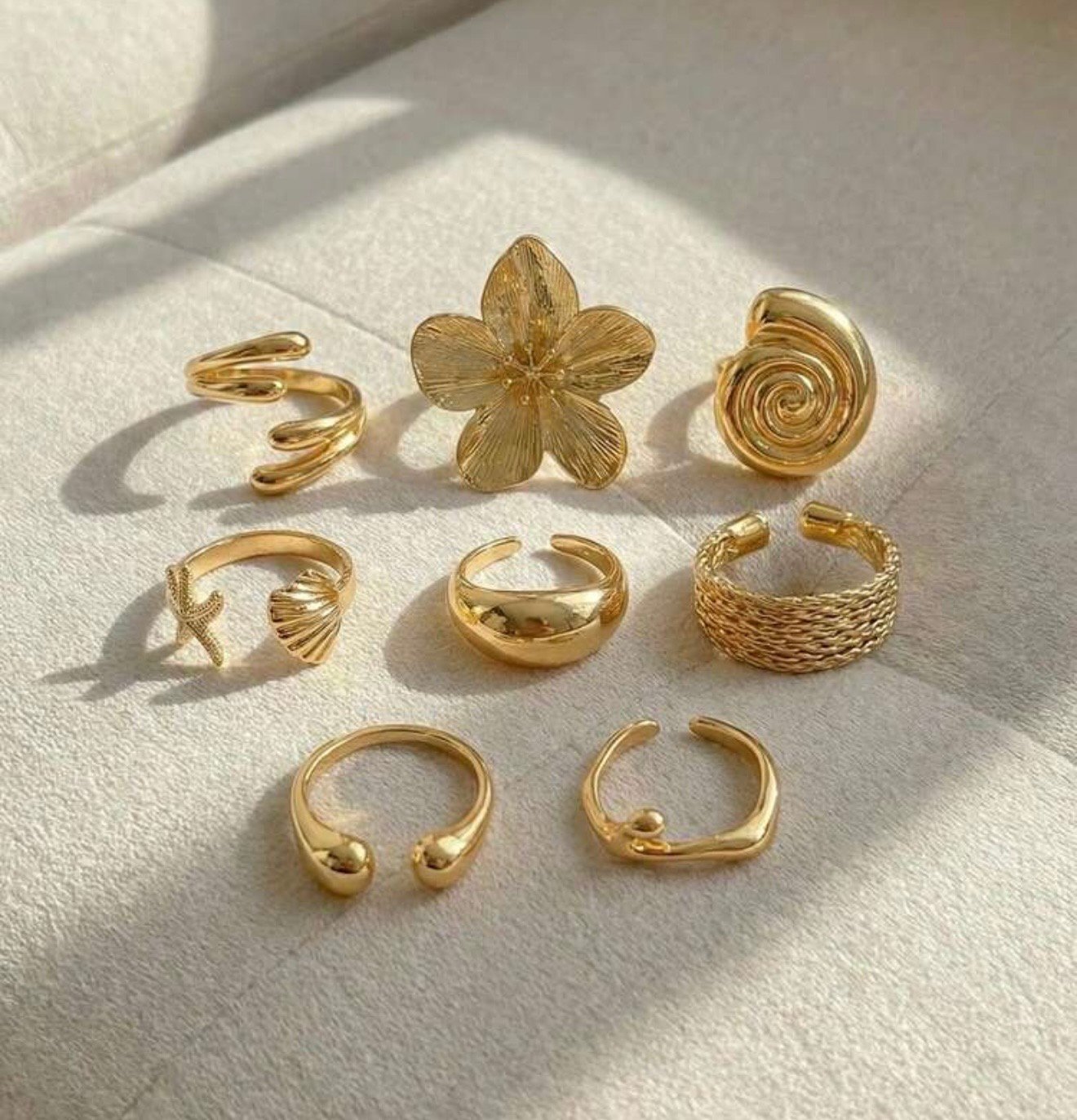 سيت خواتم دهبي